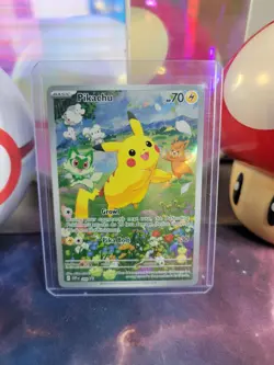 Pikachu 088 Pokemon TCG S&V Black Star Promo Rare Holo NM - Image 1