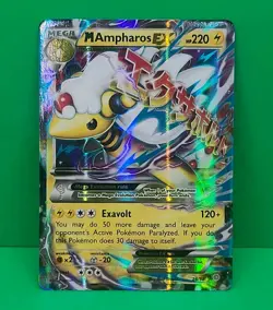 Pokemon XY Ancient Origins MINT Condition Mega M Ampharos EX 28/98 Grade Worthy - Image 2