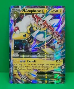 Pokemon XY Ancient Origins MINT Condition Mega M Ampharos EX 28/98 Grade Worthy - Image 3