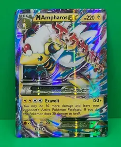 Pokemon XY Ancient Origins MINT Condition Mega M Ampharos EX 28/98 Grade Worthy - Image 5