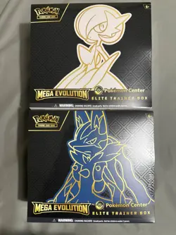Pokemon Center Mega Evolution Gardevoir & Lucario ETB Bundle (1 of each) IN HAND - Image 1