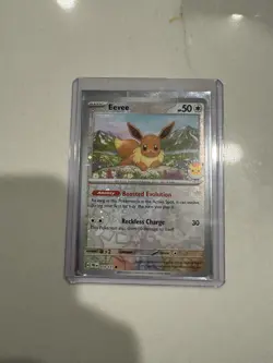 Prismatic Evolutions Eevee 074/131 Pokemon Day 2025 Stamped Promo Holo Reverse - Image 1