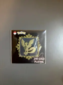 Pokemon Articuno Candy Stickers Korean Striking 24k Gold Plating Sticker NM - Image 1