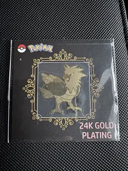 Spearow 24k Gold Plated Sticker Korean Striking Popping Candy Pokemon - Image 1