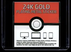 Dragonite 24k Gold Plated Pokemon Sticker Korean Striking Popping Candy NM - Image 2