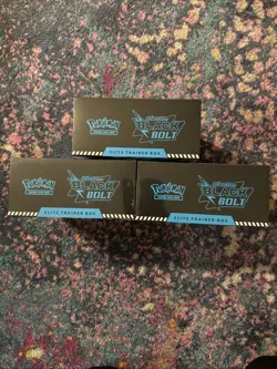 LOT OF 3 Pokemon TCG S&V Black Bolt Elite Trainer Box ETB Sealed - Image 3