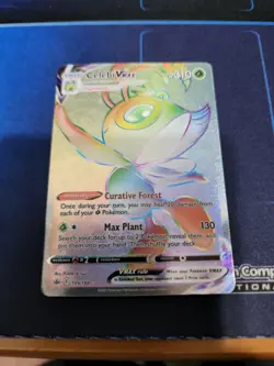 Pokemon TCG Celebi VMAX Chilling Reign 199/198 Holo Secret Rare pack fresh - Image 1
