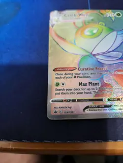 Pokemon TCG Celebi VMAX Chilling Reign 199/198 Holo Secret Rare pack fresh - Image 5