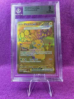 Pokemon Prismatic Evolutions Pikachu ex Hyper Rare 179/131 BGS MINT 9 - Image 1