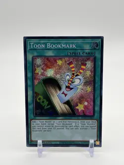 Yugioh Toon Bookmark BLCR-EN067 Secret Rare 1st Ed NM - Image 1