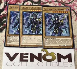 3x (M/NM) - Dragon Core Hexer - INOV-EN001 - Rare - 1st Edition YuGiOh - Image 1