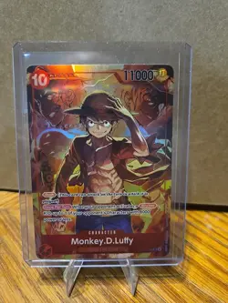 One Piece Monkey.D.Luffy ST10-006 SR Super Rare Sealed Promo Card English Mint - Image 1