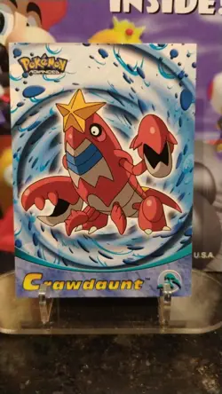 CRAWDAUNT Non-Holo POKEMON Advanced TOPPS 2003 Trading Card #28 - Image 1