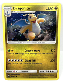 Dragonite - 96/149 Pokemon TCG Sun & Moon 2017 Cosmos Holo Rare Pokemon Card - Image 1