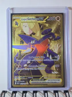 Pokemon TCG Cynthia's Garchomp EX Holo Card 241/182 Sv10: Destined Rivals - Image 1