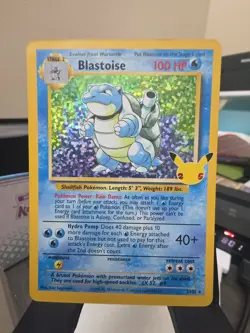 Blastoise 2/102 Celebrations Holo Print Error Pokemon Card - Image 1