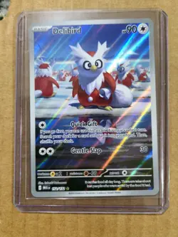 Pokemon Delibird 152/132 Mega Evolution Illustration Rare Card NM - Image 1