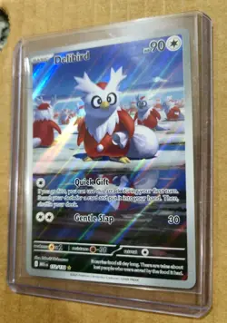 Pokemon Delibird 152/132 Mega Evolution Illustration Rare Card NM - Image 2