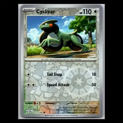 Cyclizar 127/142 Reverse Holo Common - Stellar Crown Pokemon Card - Image 1