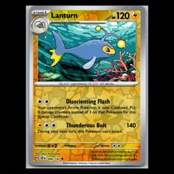 Lanturn 049/142 Reverse Holo Uncommon - Stellar Crown Pokemon Card - Image 1