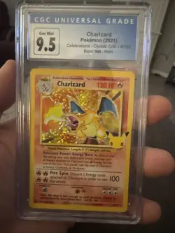 2021 Charizard Celebrations Classic Collection Holo Card 4/102 CGC 9.5 - Image 1