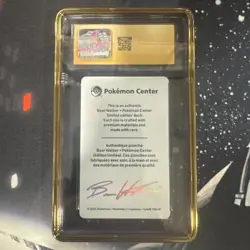 CGC PRISTINE 10 2025 POKEMON CENTER X BEAR WALKER COLLECTION CARD SYLVEON POP1 - Image 2