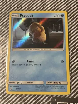 Pokemon Card - Detective Pikachu - Psyduck 7/18 - Holo rare - NM/M - Image 1