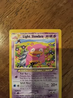 Pokemon TCG Light Slowbro 51/105 Neo Destiny Regular Card LP - Image 2