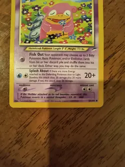 Pokemon TCG Light Slowbro 51/105 Neo Destiny Regular Card LP - Image 3