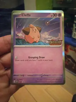 Pokemon Card Cleffa 037 Black Star Promo SVP Obsidian Flames Prerelease NM - Image 1
