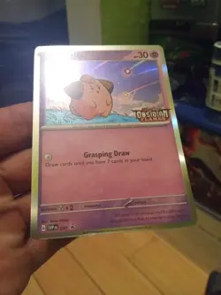 Pokemon Card Cleffa 037 Black Star Promo SVP Obsidian Flames Prerelease NM - Image 3