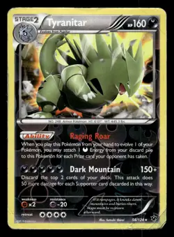 Tyranitar 56/124 Reverse Holo Rare Fates Collide Pokemon Card - Image 1