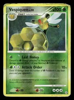 Vespiquen 39/130 Reverse Holo Rare Diamond & Pearl Pokemon Card - Image 1