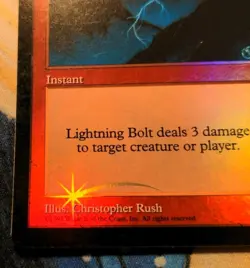 MTG Lightning Bolt ⭐1998 JUDGE PROMO ⭐ Foil Vintage Magic NM Beautiful! - Image 5