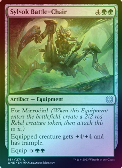 Sylvok Battle-Chair 184/271 Phyrexia: All Will Be One Foil MTG Uncommon - Image 1