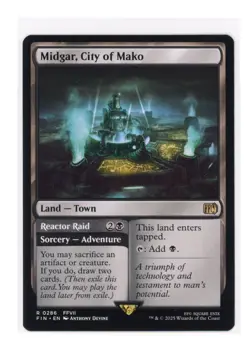 Midgar, City of Mako R 0286 Regular Final Fantasy Magic The Gathering MTG NM - Image 1