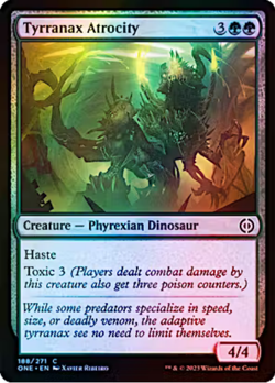 Tyrranax Atrocity 188/271 Phyrexia: All Will Be One Foil MTG Common - Image 1