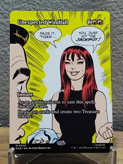 Unexpected Windfall Borderless - MAR 0029 - NM - MTG Magic - Image 1