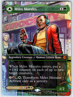 Marvel Spider-Man Miles Morales / Ultimate Spider-Man Borderless Foil 200 MTG - Image 2
