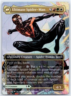Marvel Spider-Man Miles Morales / Ultimate Spider-Man Borderless Foil 200 MTG - Image 3