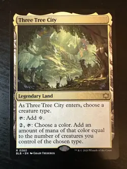Three Tree City Bloomburrow Regular MTG Lightly Played Condition - Image 1
