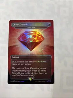 Chaos Emerald (Lotus Petal) Red 7032 Secret Lair Drop Sonic Bonus MTG - Image 1