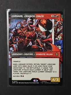 MTG Marvel's Spiderman Carnage, Crimson Chaos (Borderless) Non-foil R 227 - Image 1