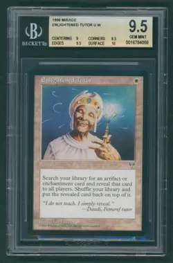 Enlightened Tutor 1996 Mirage MTG Magic The Gathering BGS 9.5 - Image 1