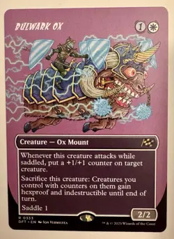 Bulwark Ox (Borderless) Aetherdrift 333 Magic MTG - Image 1