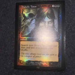 2024 MTG Magic The Gathering WPN Gateway Promos Promo Foil #1 Diabolic Tutor - Image 1