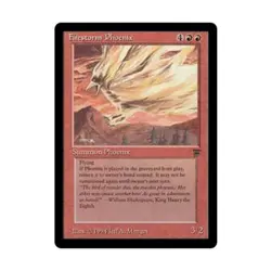 WOTC MtG Legends Firestorm Phoenix (R) Fair+ - Image 1