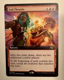 1x Full Throttle (Extended Art) - Aetherdrift - NM - MTG Magic - Image 1