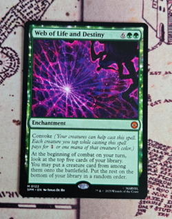MTG Web of Life and Destiny Spider-Man Spider Man NM - Image 1