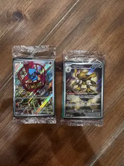 SEALED Alakazam 009 & Riolu 010 Mega Evolution ETB Pokemon Center Promo Set of 2 - Image 1